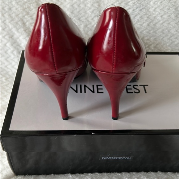 Nine West Red Patent Leather Heels - Picture 7 of 7